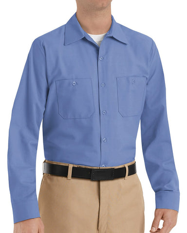 Red Kap SP14 Industrial Long Sleeve Work Shirt - Petrol Blue