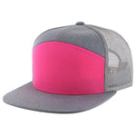 Kamel 707 7 Panel Trucker Hat Mesh Back Snapback Cap 707T