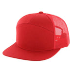 Kamel 707 7 Panel Trucker Hat Mesh Back Snapback Cap 707T
