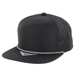Kamel 707 Perforated Rope Hat 7 Panel Flat Bill 707DPR