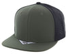 Kamel 301 Perforated 6 Panel Hat Flat Bill Performance Cap 301DP