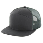 Kamel 707 7 Panel Trucker Hat Mesh Back Snapback Cap 707T