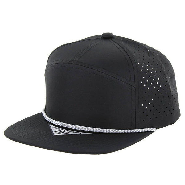 Kamel 707DPR Perforated Rope Hat 7 Panel Flat Bill Kamel 707 Series