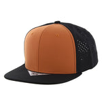 Kamel 301 Perforated 6 Panel Hat Flat Bill Performance Cap 301DP