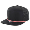 Kamel 707 Perforated Rope Hat 7 Panel Flat Bill 707DPR