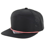 Kamel 707 Perforated Rope Hat 7 Panel Flat Bill 707DPR