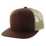 Kamel 707 7 Panel Trucker Hat Mesh Back Snapback Cap 707T