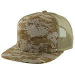 Kamel 707 7 Panel Trucker Hat Mesh Back Snapback Cap 707T