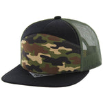 Kamel 707 7 Panel Trucker Hat Mesh Back Snapback Cap 707T