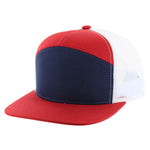 Kamel 707 7 Panel Trucker Hat Mesh Back Snapback Cap 707T