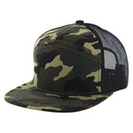 Kamel 707 7 Panel Trucker Hat Mesh Back Snapback Cap 707T