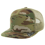 Kamel 707 7 Panel Trucker Hat Mesh Back Snapback Cap 707T