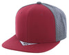 Kamel 301 Perforated 6 Panel Hat Flat Bill Performance Cap 301DP