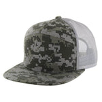 Kamel 707 7 Panel Trucker Hat Mesh Back Snapback Cap 707T