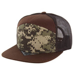 Kamel 707 7 Panel Trucker Hat Mesh Back Snapback Cap 707T
