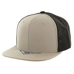 Kamel 301 Perforated 6 Panel Hat Flat Bill Performance Cap 301DP