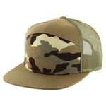 Kamel 707 7 Panel Trucker Hat Mesh Back Snapback Cap 707T