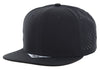 Kamel 301 Perforated 6 Panel Hat Flat Bill Performance Cap 301DP