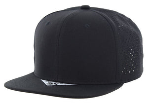 Kamel 301DP Perforated 6 Panel Hat Flat Bill Performance Cap Kamel 301 Series - 