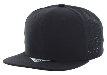 Kamel 301 Perforated 6 Panel Hat Flat Bill Performance Cap 301DP