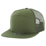 Kamel 707 7 Panel Trucker Hat Mesh Back Snapback Cap 707T
