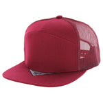 Kamel 707 7 Panel Trucker Hat Mesh Back Snapback Cap 707T
