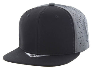 Kamel 301DP Perforated 6 Panel Hat Flat Bill Performance Cap Kamel 301 Series - 