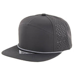 Kamel 707 Perforated Rope Hat 7 Panel Flat Bill 707DPR