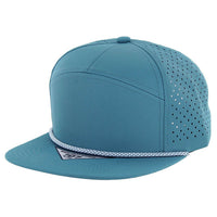 Kamel 707 Perforated Rope Hat 7 Panel Flat Bill 707DPR