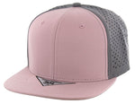 Kamel 301 Perforated 6 Panel Hat Flat Bill Performance Cap 301DP