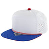 Kamel 707 Perforated Rope Hat 7 Panel Flat Bill 707DPR
