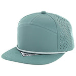 Kamel 707 Perforated Rope Hat 7 Panel Flat Bill 707DPR
