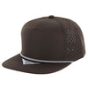 Kamel 707 Perforated Rope Hat 7 Panel Flat Bill 707DPR