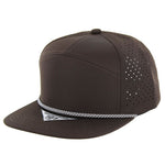 Kamel 707 Perforated Rope Hat 7 Panel Flat Bill 707DPR