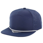 Kamel 707 Perforated Rope Hat 7 Panel Flat Bill 707DPR
