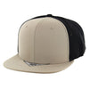 Kamel 301 Perforated 6 Panel Hat Flat Bill Performance Cap 301DP