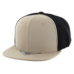 Kamel 301 Perforated 6 Panel Hat Flat Bill Performance Cap 301DP
