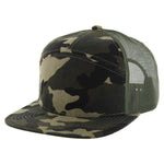 Kamel 707 7 Panel Trucker Hat Mesh Back Snapback Cap 707T
