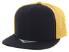 Kamel 301 Perforated 6 Panel Hat Flat Bill Performance Cap 301DP