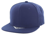 Kamel 301 Perforated 6 Panel Hat Flat Bill Performance Cap 301DP