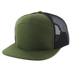 Kamel 707 7 Panel Trucker Hat Mesh Back Snapback Cap 707T