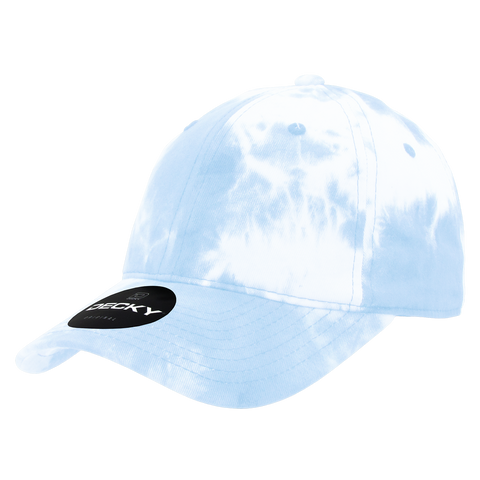 Decky 7205 - 6 Panel Low Profile Relaxed Tie Dye Dad Hat - CASE Pricing