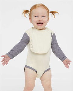 Rabbit Skins 4411 Infant Long Sleeve Baby Rib Bodysuit - 