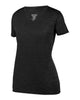 Augusta Sportswear 2902 Women's Shadow Tonal Heather Training V-Neck T-Shirt