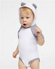 Rabbit Skins 4417 Infant Fine Jersey Raglan Bodysuit with Hood & Ears
