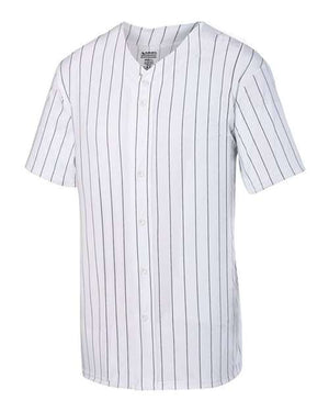 Augusta Sportswear 1686 Youth Pinstripe Full Button Baseball Jersey - 