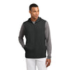Sport-Tek ST858 Sport-Wick Stretch Sleeveless Hooded 1/4-Zip