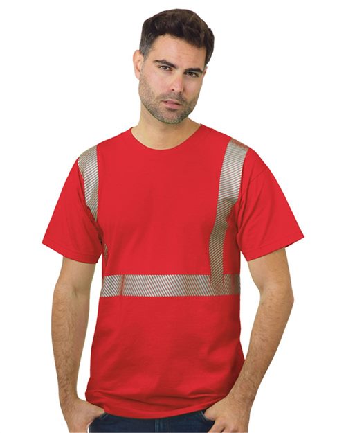 Bayside 3700 Unisex USA-Made Hi-Visibility Comfort Trim T-Shirt