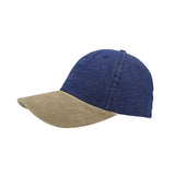 Mega Cap 7611 Washed Denim Cap W/Suede Bill