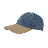 Mega Cap 7611B Washed Pigment Dyed Twill Cap W/Suede Bill